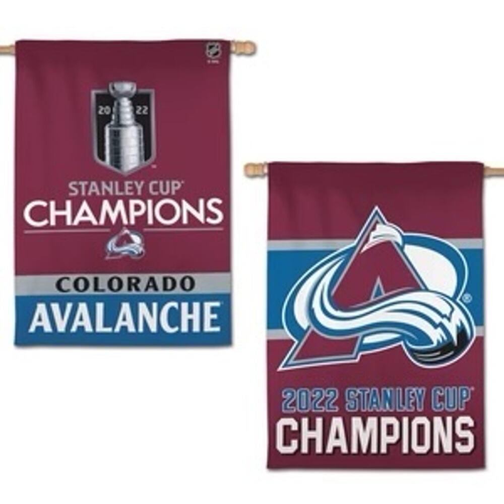 Colorado Avalanche 2022 Stanley Cup Champions Vertical Double-Sided Flag